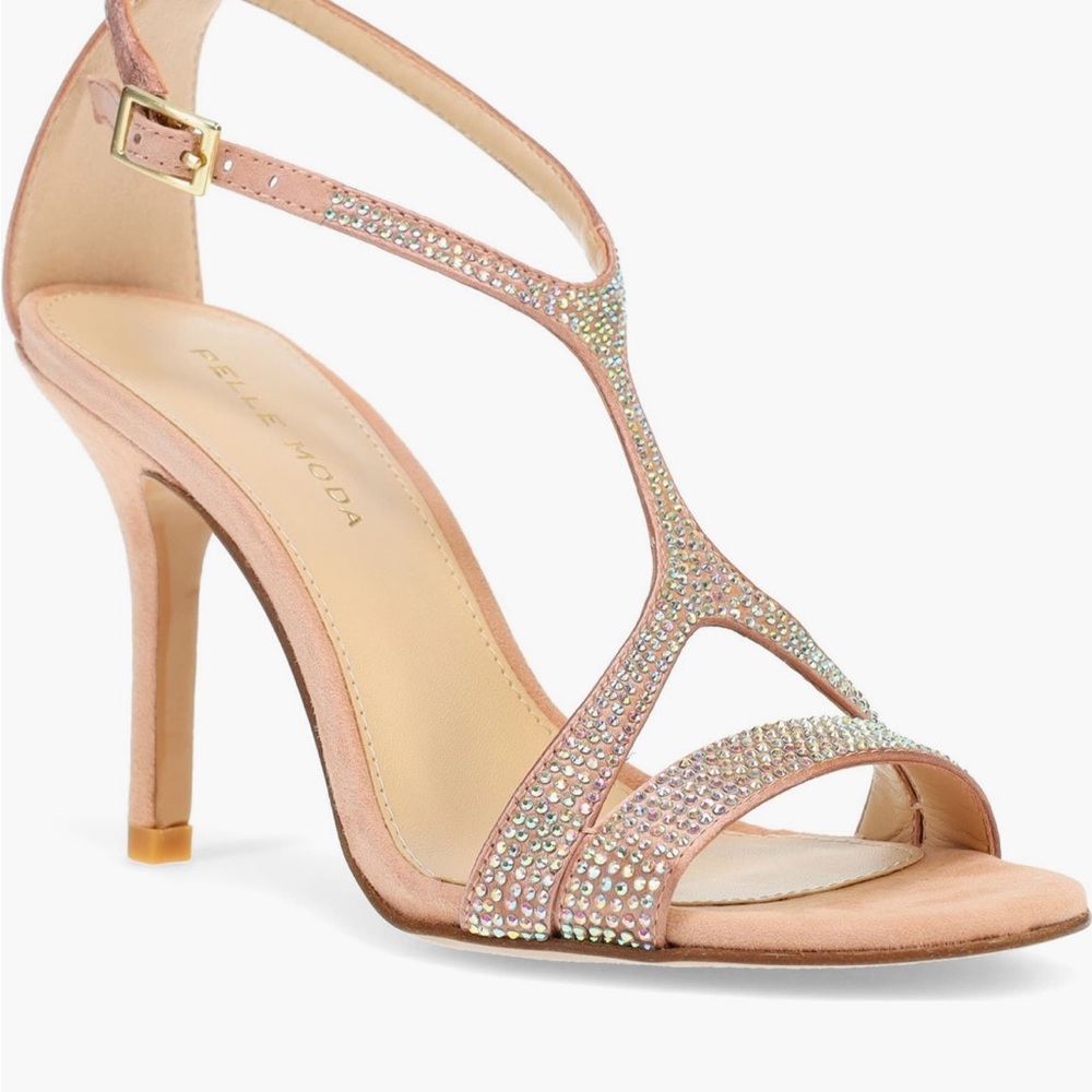 Pelle Moda Blush Embellished Heels